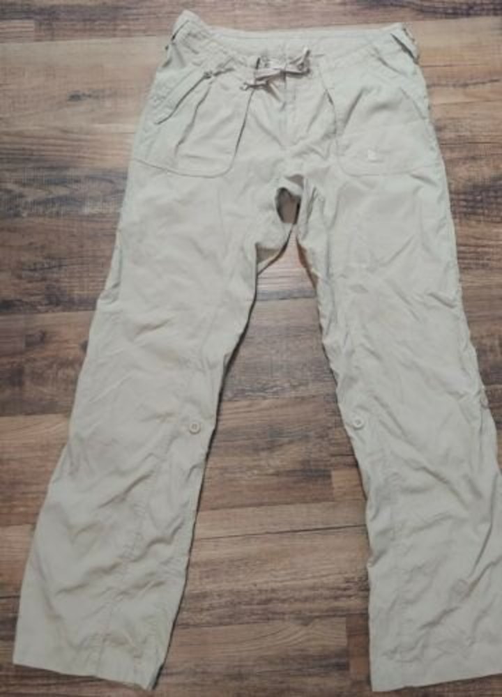 North Face Roll Up Capri Pants Khaki Women's 8 Lightweight Outdoor Hiking